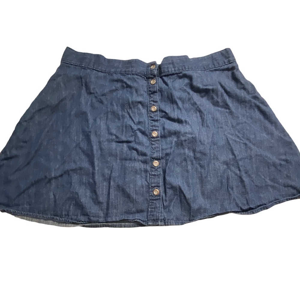 Merona Jean Skirt Button Front XL